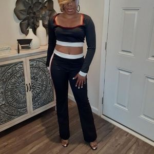 Black 2pc Jogger set